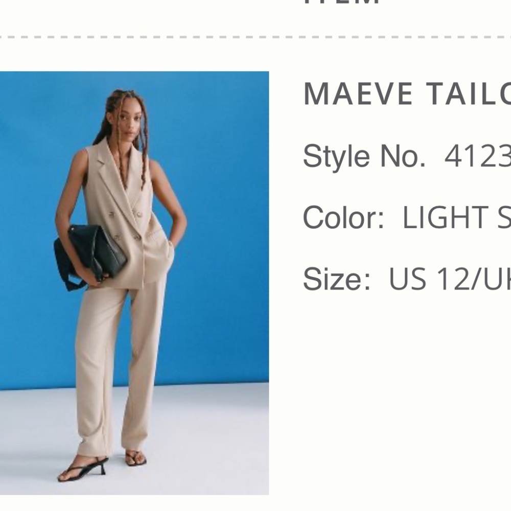 Maeve Tailored Trousers - Belted and Pleated